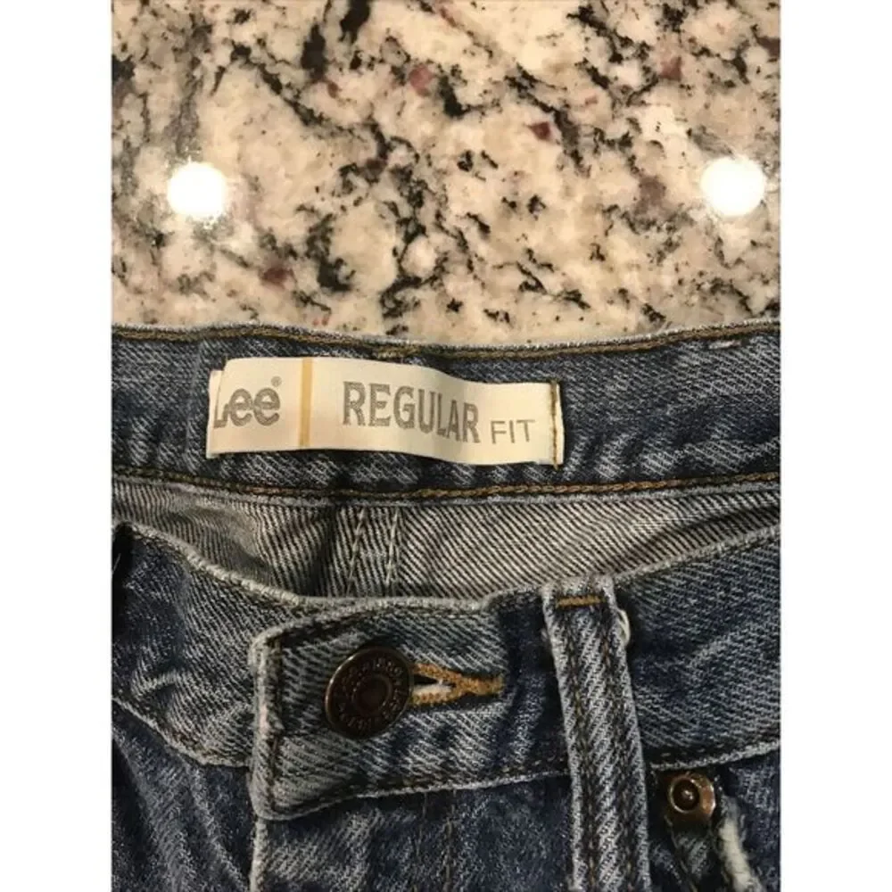 Distressed Lee Regular Fit  Mens 36x29 Blue Denim‎ Jeans Kansas City USA 🇺🇸